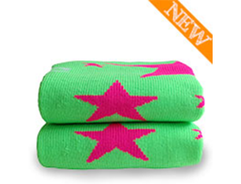 Hockeysokken Fuchsia Stars Fluor Green