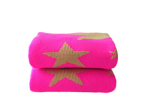 Hockeysokken Golden Stars Fuchsia