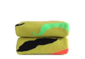Hockeysokken French Moustache fluor