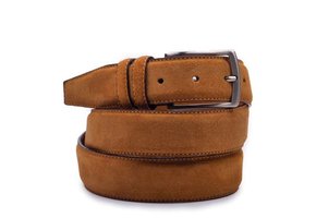 Wildleder GÃ¼rtel Cognac