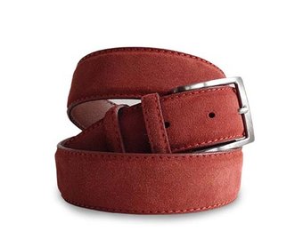 Suede Riem Brick Red
