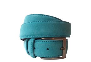 Suede Riem Aqua Blue