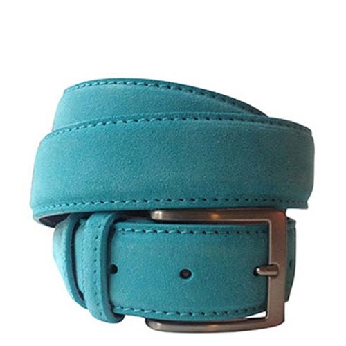 Wildleder Gürtel Aqua Blue