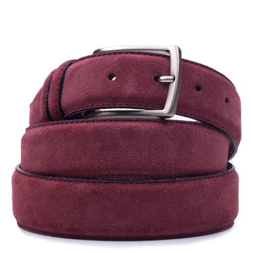 Wildleder Gürtel Aubergine
