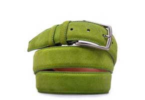 Suede Riem Olive Green