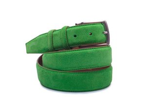Wildleder GÃ¼rtel Grasshopper Green