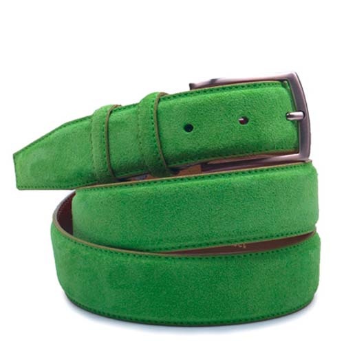 Wildleder Gürtel Grasshopper Green
