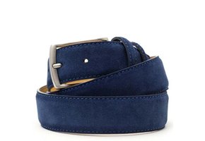 Suede Riem Navy Blue