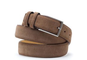 Wildleder GÃ¼rtel Cappuccino Brown