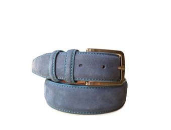 Wildleder GÃ¼rtel Jeans Blue
