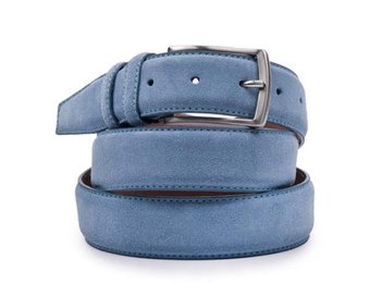 Wildleder GÃ¼rtel Midden Blauw