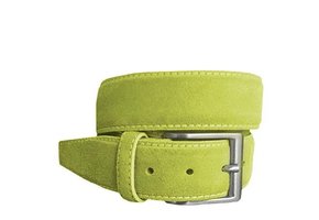 Suede Riem Dark Lime
