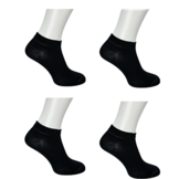 Sneakersokken - 4-pack - zwart  - enkelsokken - unisex
