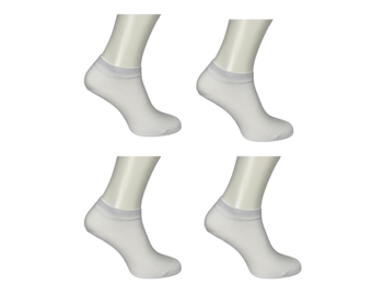 Sneakersokken - 4-pack - wit  - enkelsokken - unisex