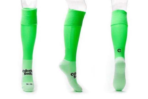 Voetbalsokken Fluor Green