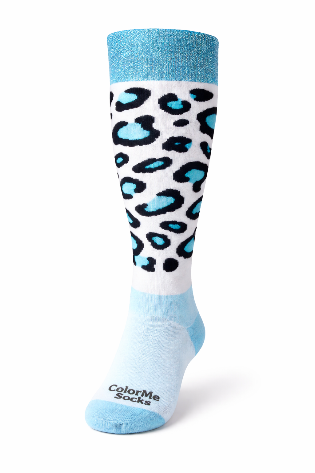 Hockeysokken Glitter Panther Sky Blue