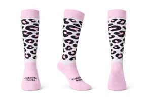 Hockeysokken Glitter Panther Bubble Pink