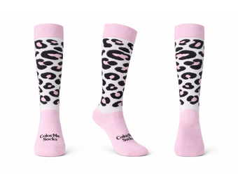 Hockeysokken Glitter Panther Bubble Pink