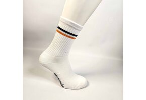 Sportsokken wit Two Rings Navy Blue / Orange Edition