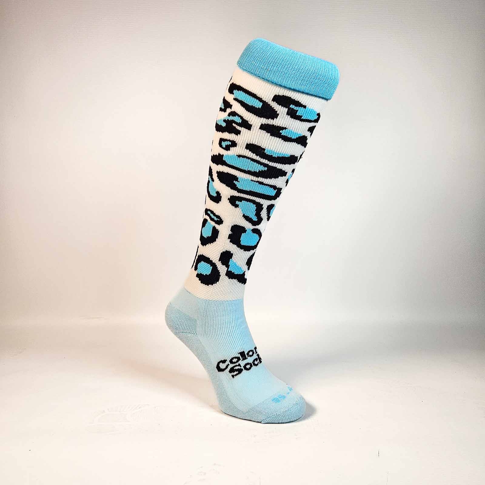 Hockeysokken Glitter Panther Sky Blue