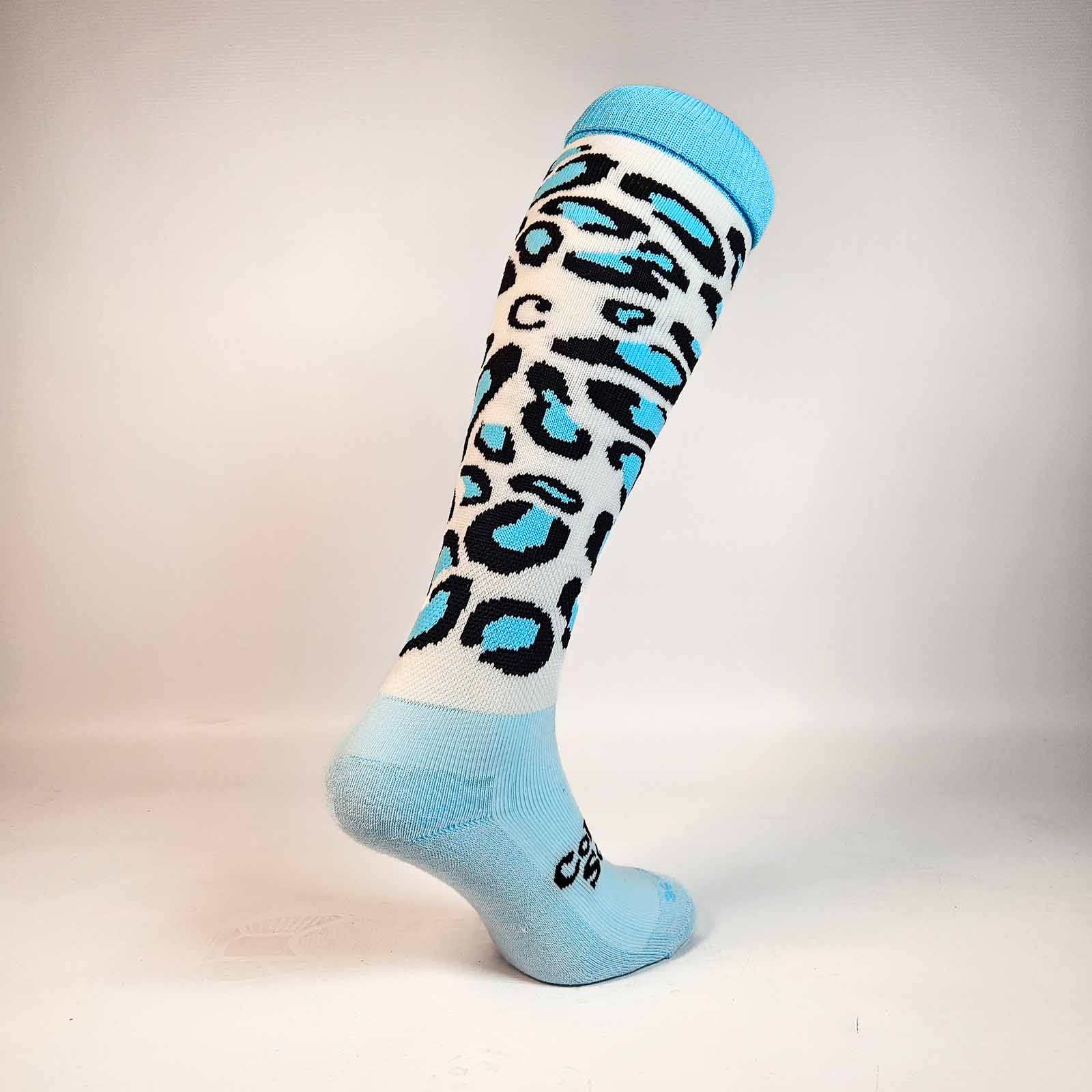 Hockeysokken Glitter Panther Sky Blue