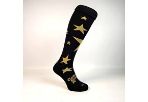Hockey Socken golden stars zwart