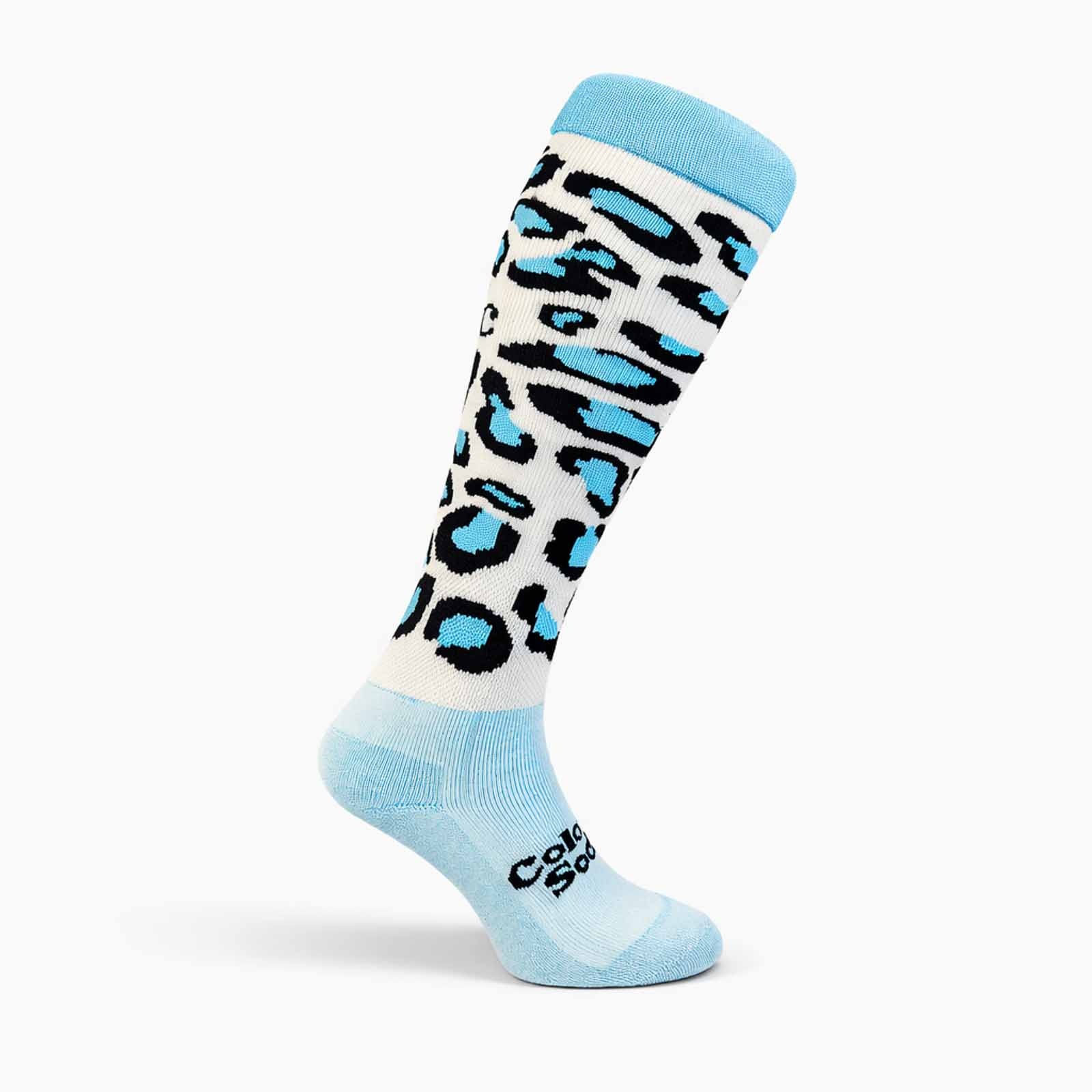 Hockeysokken Glitter Panther Sky Blue