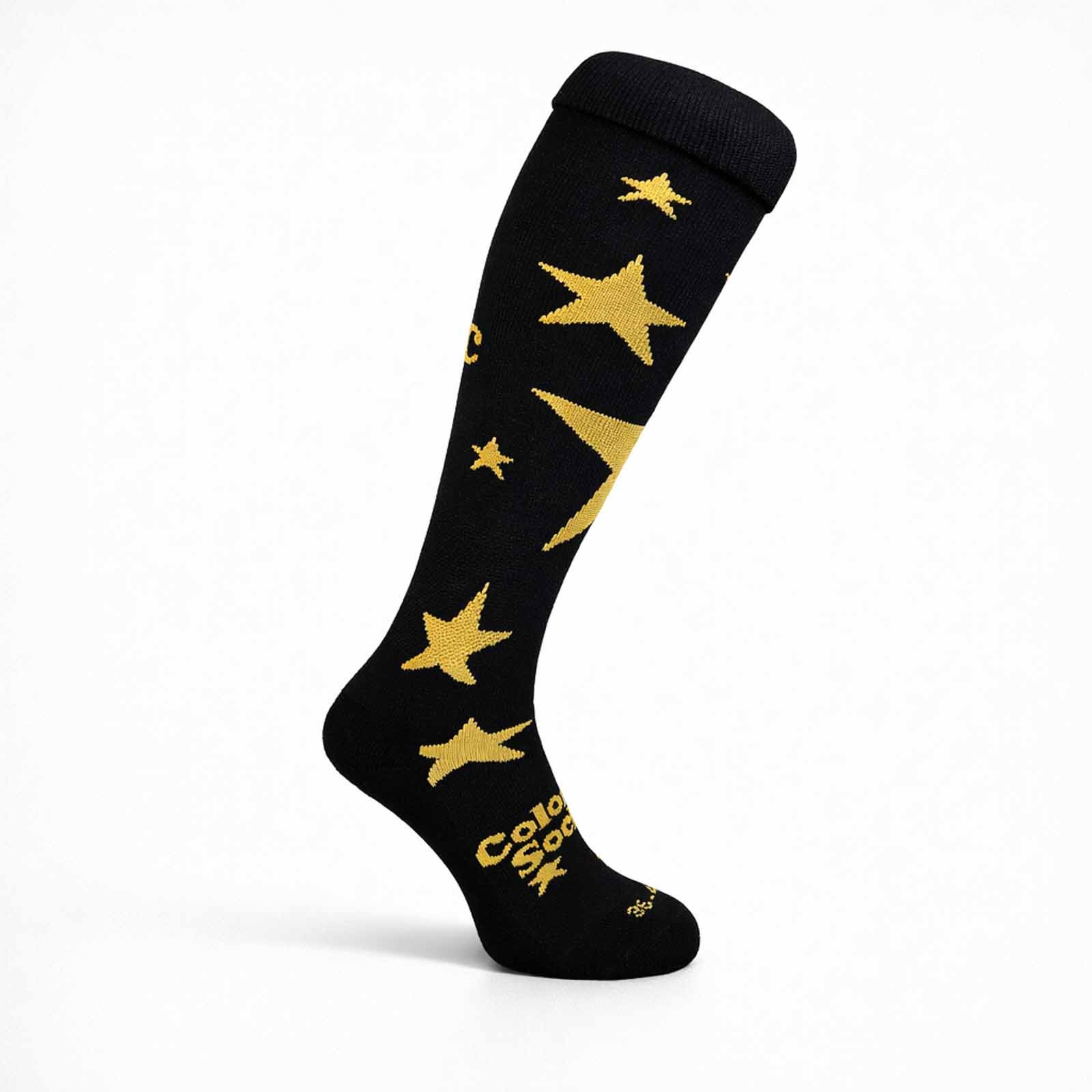 Hockey Socken golden stars Schwarz