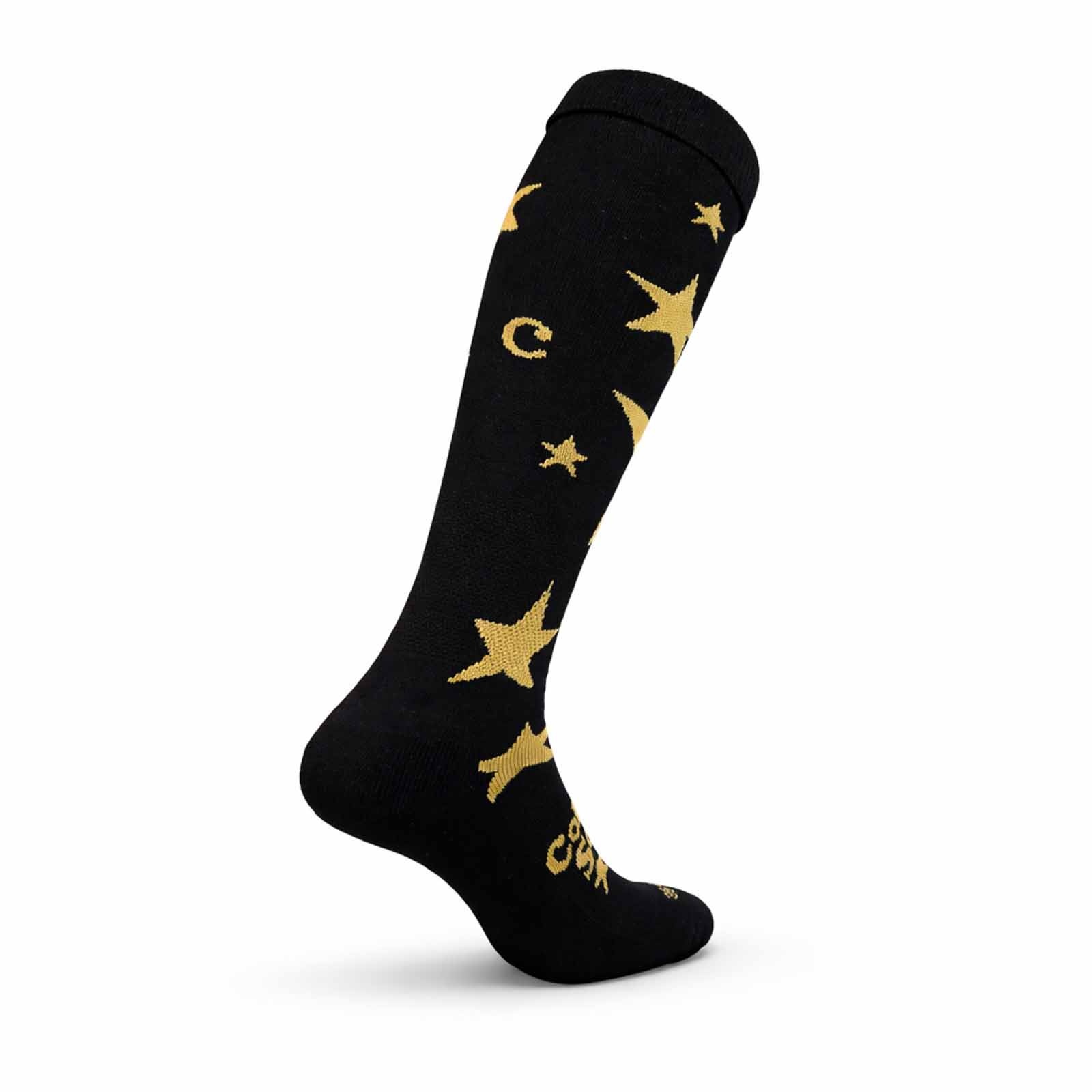 Hockeysokken Golden Stars Zwart