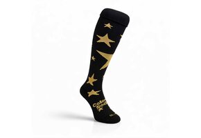 Hockey Socken golden stars zwart