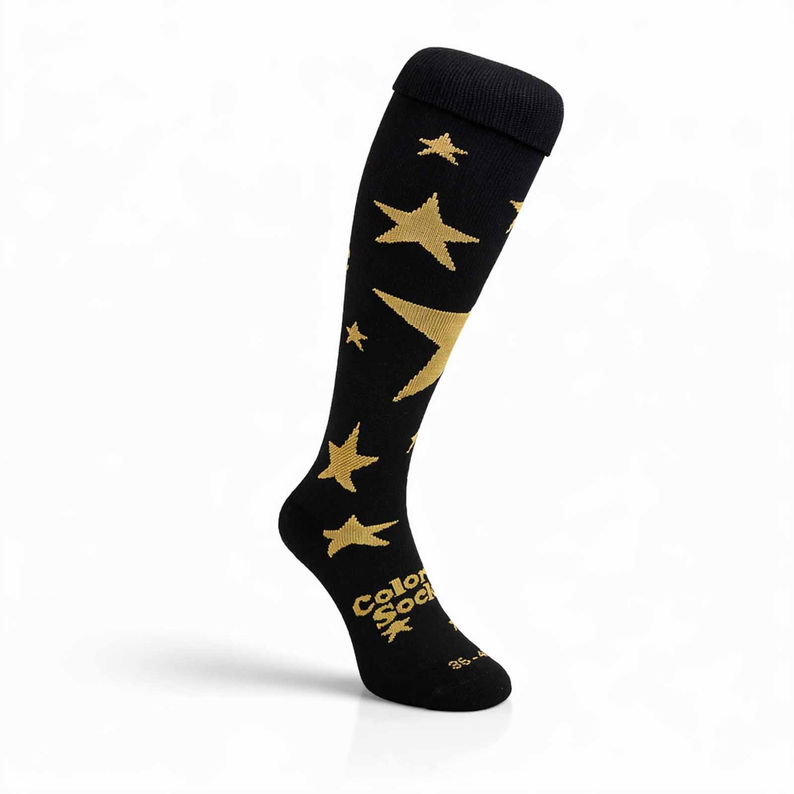 Hockey Socken golden stars Schwarz