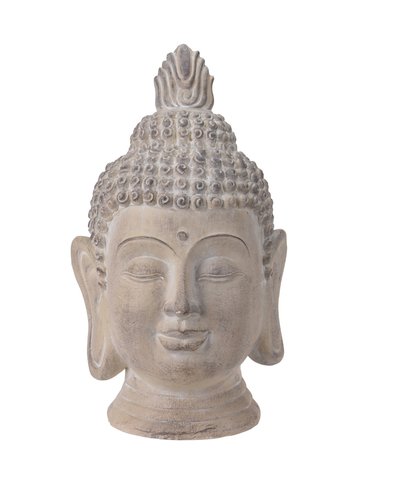  Boeddha hoofd cremekleur (74.5 cm)