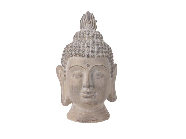Boeddha hoofd cremekleur (53 cm)