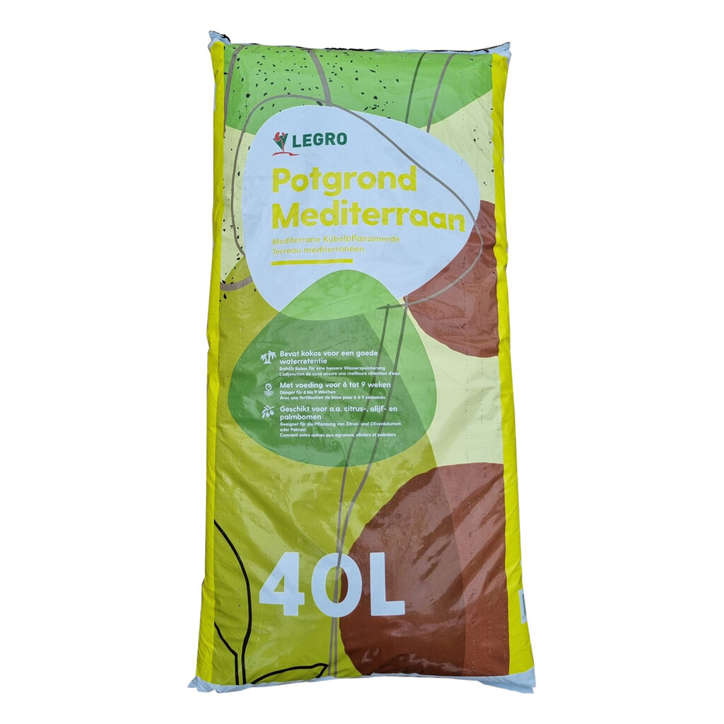 Potgrond mediterraan (zak 40 liter)