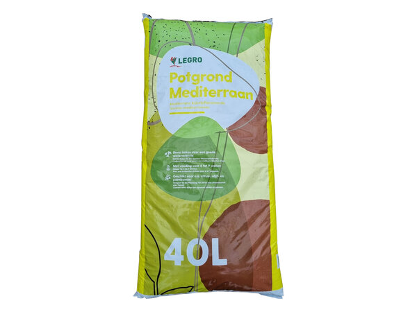 Potgrond mediterraan (zak 40 liter)