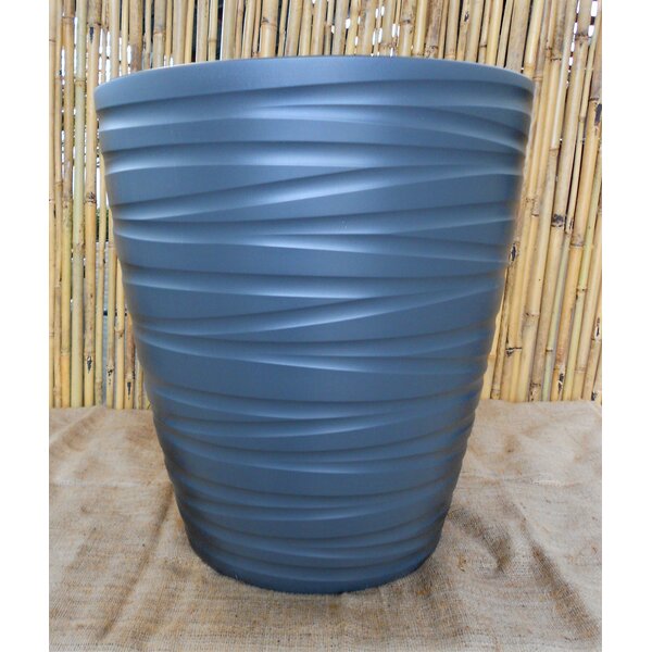 Blempot Ydia Grijs  (H53cm Ø48cm) Met uitneembare pot