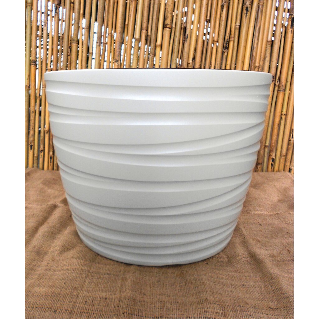 Bloempot Ydia  Kleur Taupe (H 36cm Ø 48cm ) Met uitneembare binnen pot