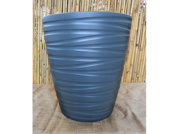 Bloempot Ydia kleur antraciet (H53cm Ø48cm)