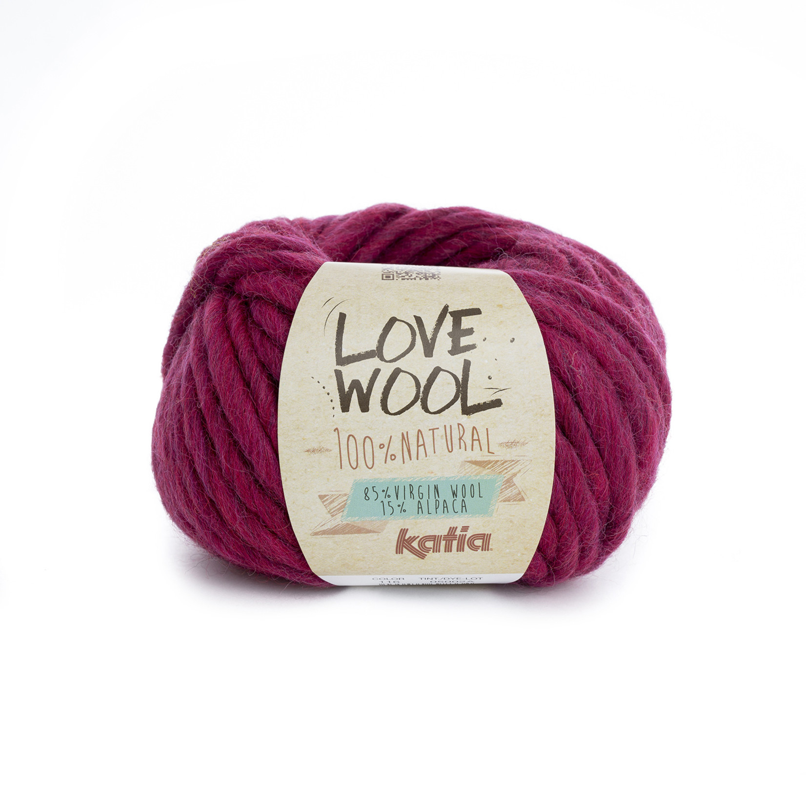 Katia Katia - Love Wool - kleur 116 - Fuchsia - 100 gr. = 50 m.