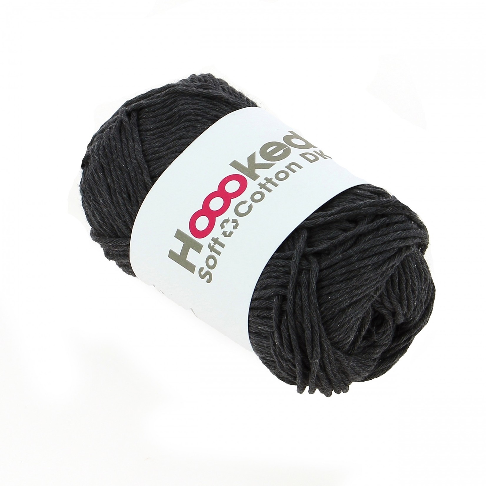 Hoooked Hoooked Soft Cotton DK London Charcoal 50 gr. / 85 m.