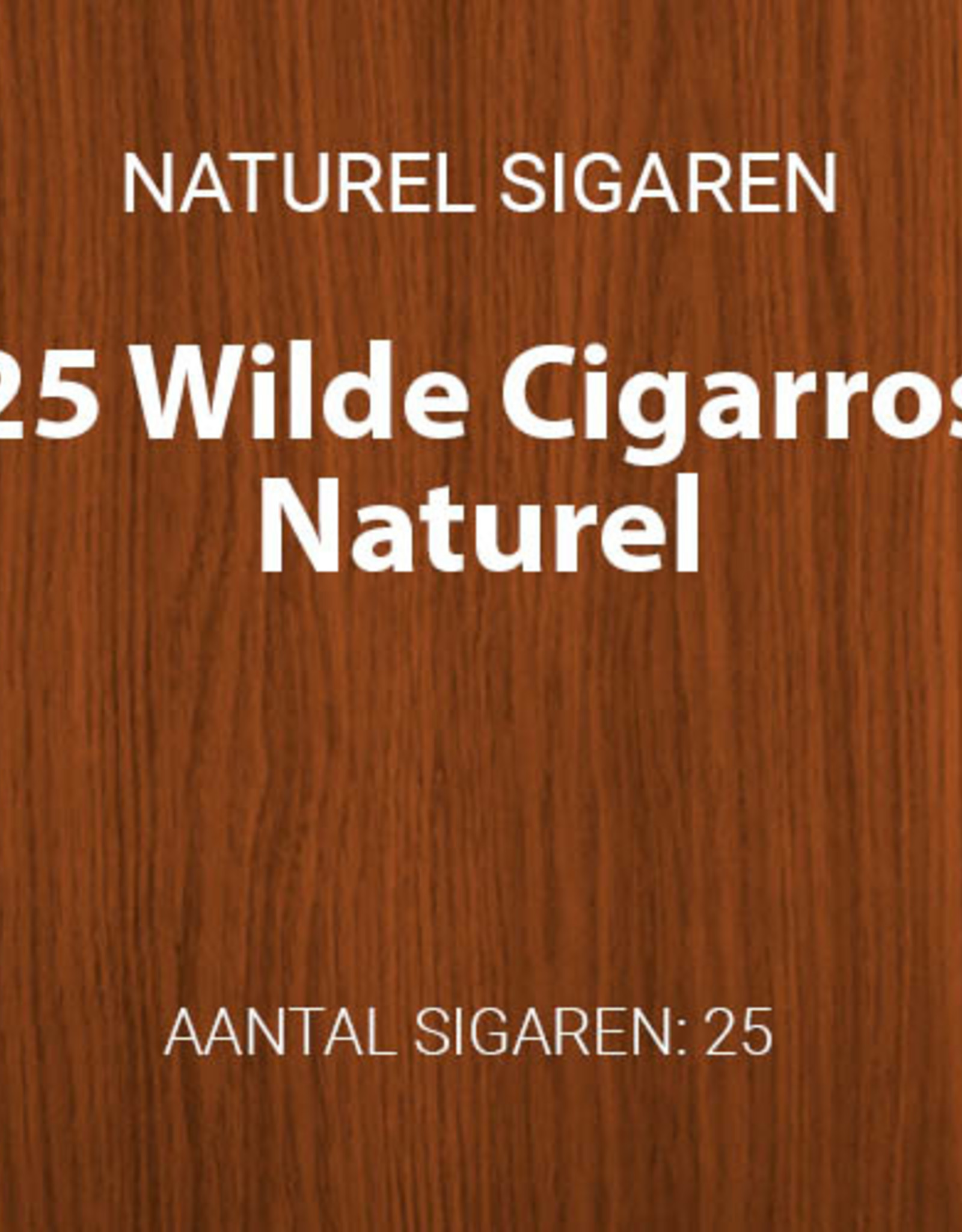 25 Wilde Cigarros Naturel