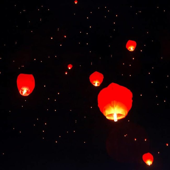 Orange Sky Lantern