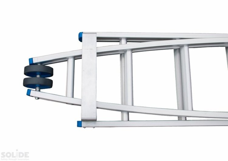 Solide Puntladder 3x10 + Gevelrollen