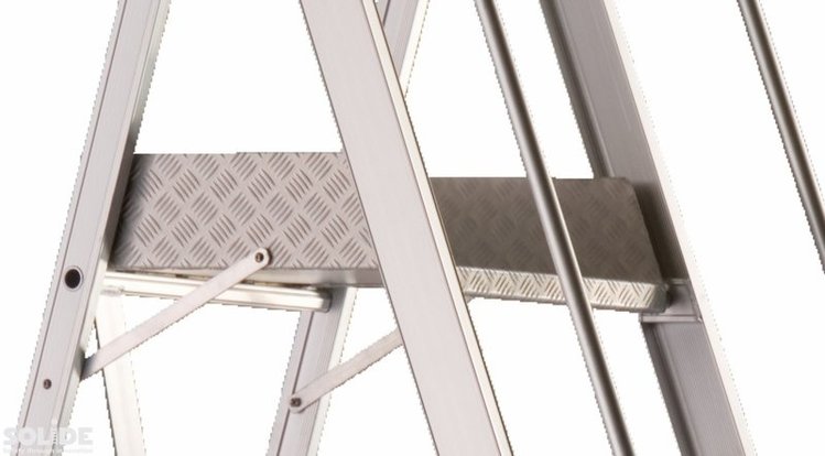 Solide Plooibaar Mobiel Platform 6 Treden