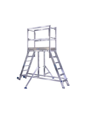 Solide Mobiel Werkplatform Dubbel 2x7