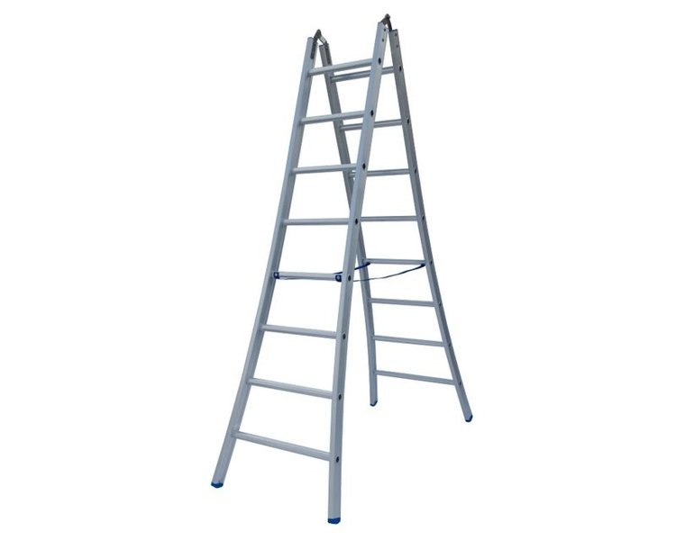 Solide Dubbele Scharnier Ladder 2X8