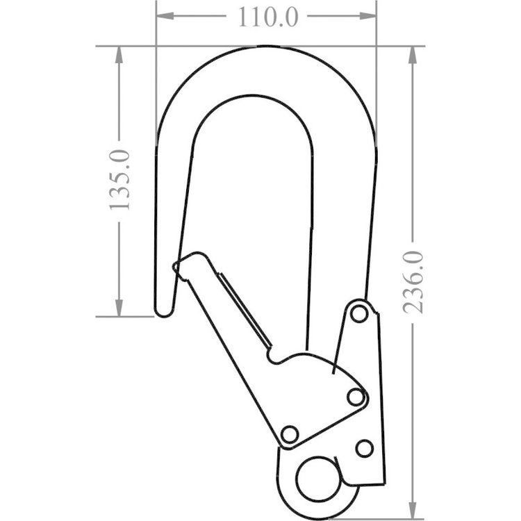 Kratos Aluminium Steigerhaak