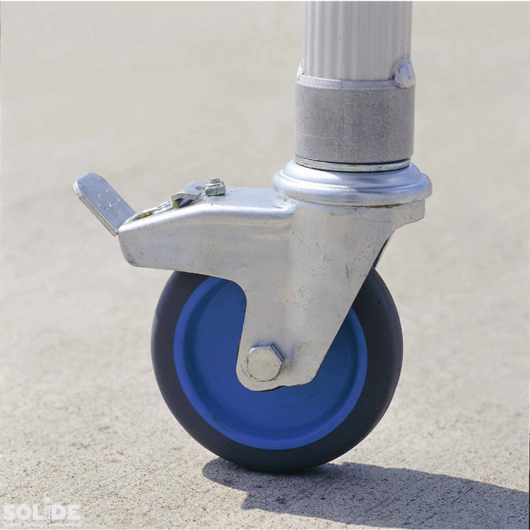 Solide Wielstaander + Wiel 125mm