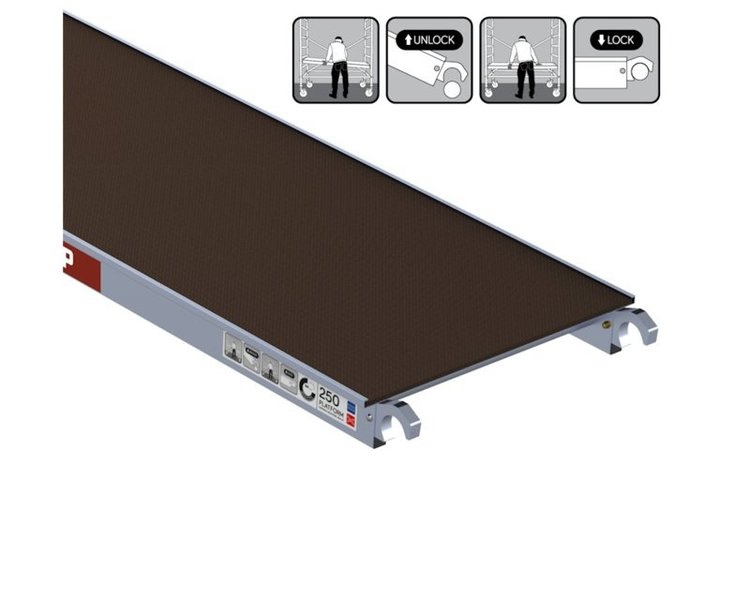 Alu-Top Platform 250 Zonder Luik