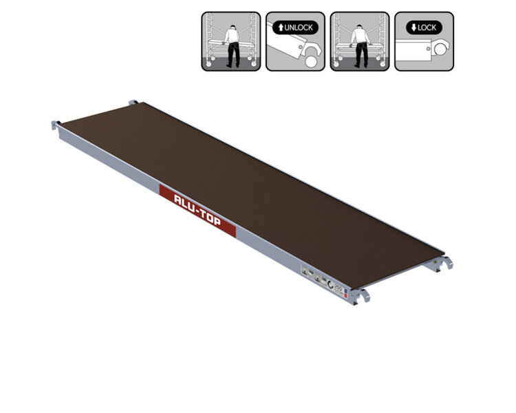 Alu-Top Platform 250 Zonder Luik